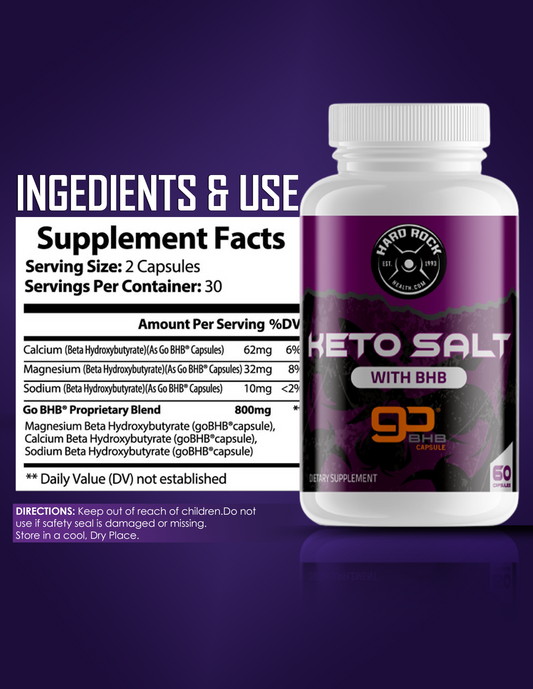 Keto Salt With BHB- Natural Ketosis Using Ketone & Ketogenic Diet
