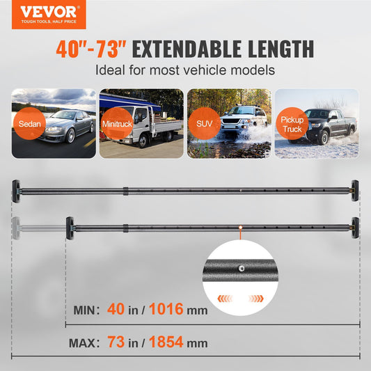 Heavy-duty Steel Cargo Stabilizer Bar with 220 lbs Capacity