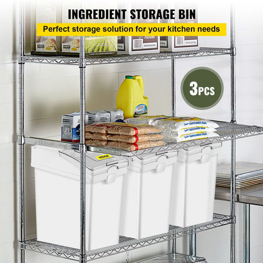 Ingredient Bin, 6.6 Gallons Capacity Ingredient Storage Bin