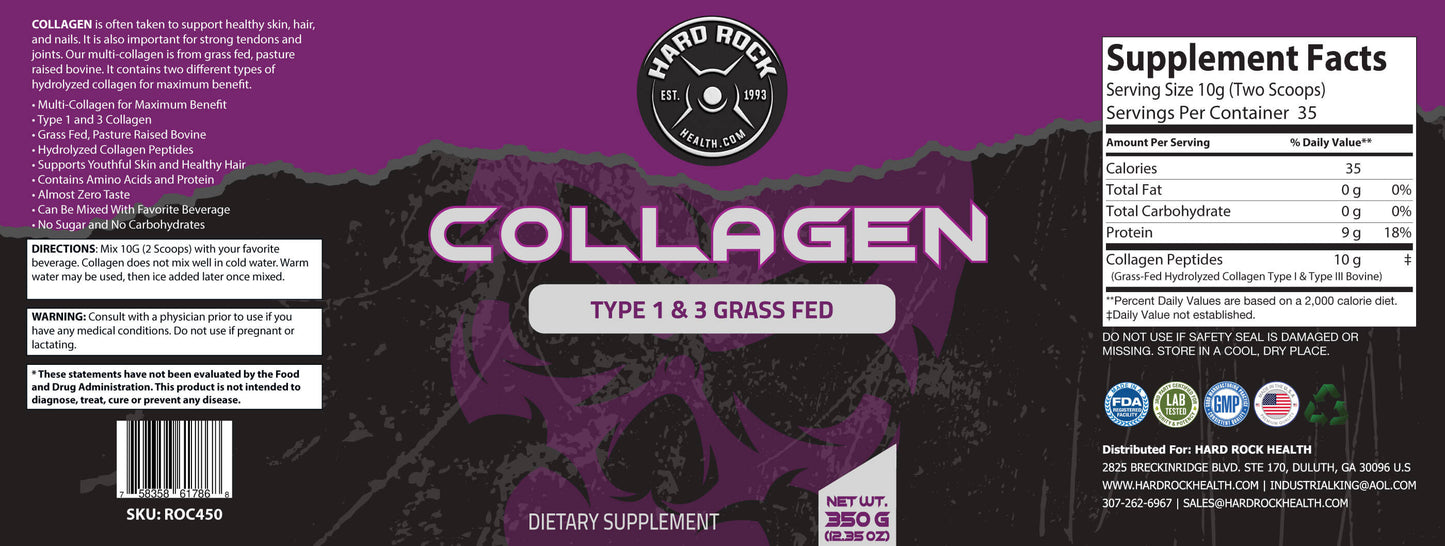 Collagen Type 1 & 3 Grass Fed