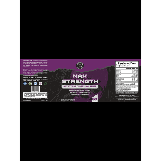 Black Anxiety and Stress Relief Formula