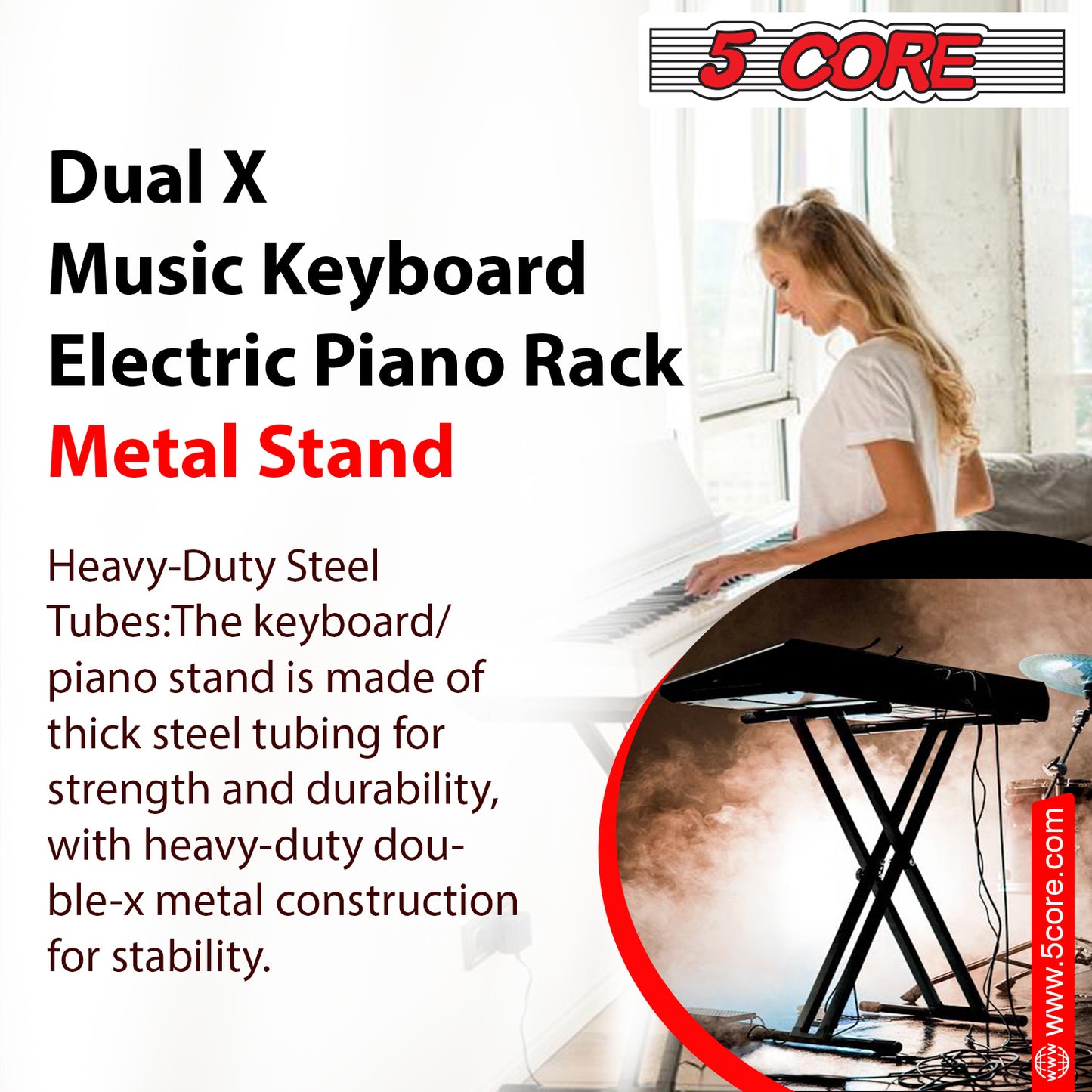 Adjustable X Style Heavy Duty Electric Key Board Casio Synth Holder