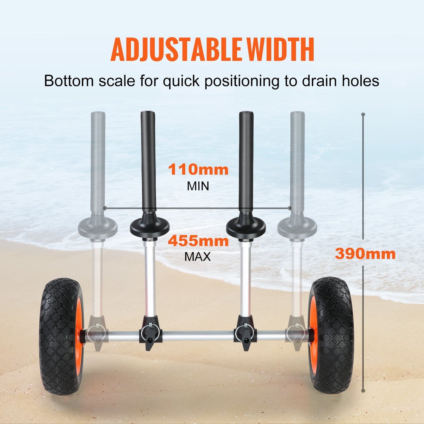 Heavy Duty Kayak Cart/ 280lbs Load Capacity