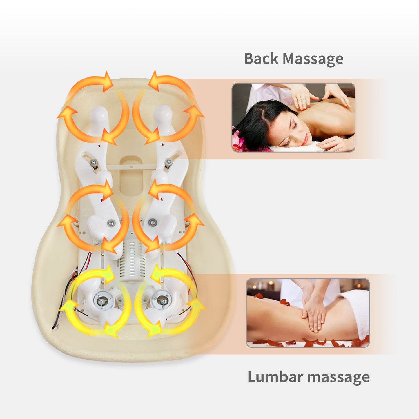 12 massage nodes, full set massage pad,Thai massage car cushion