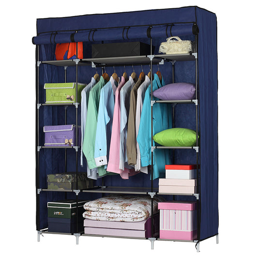 5-Layer 12-Compartment Non-woven Fabric Wardrobe Portable Closet Storage Shelf