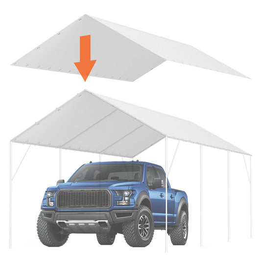 10 x 20 ft Carport Replacement Canopy Cover