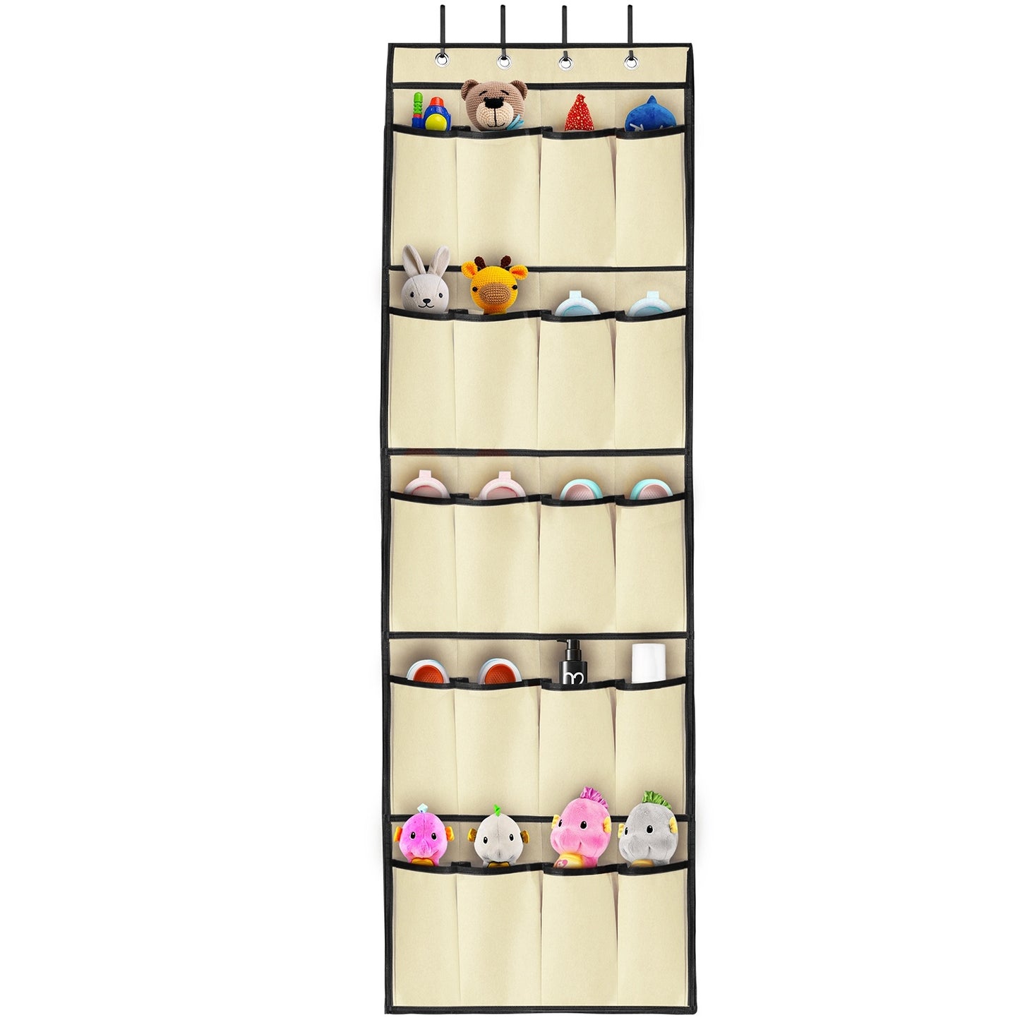 Over the Door Shoes Rack 20-Pocket Organizer 5-Layer Hanging Storage Shelf