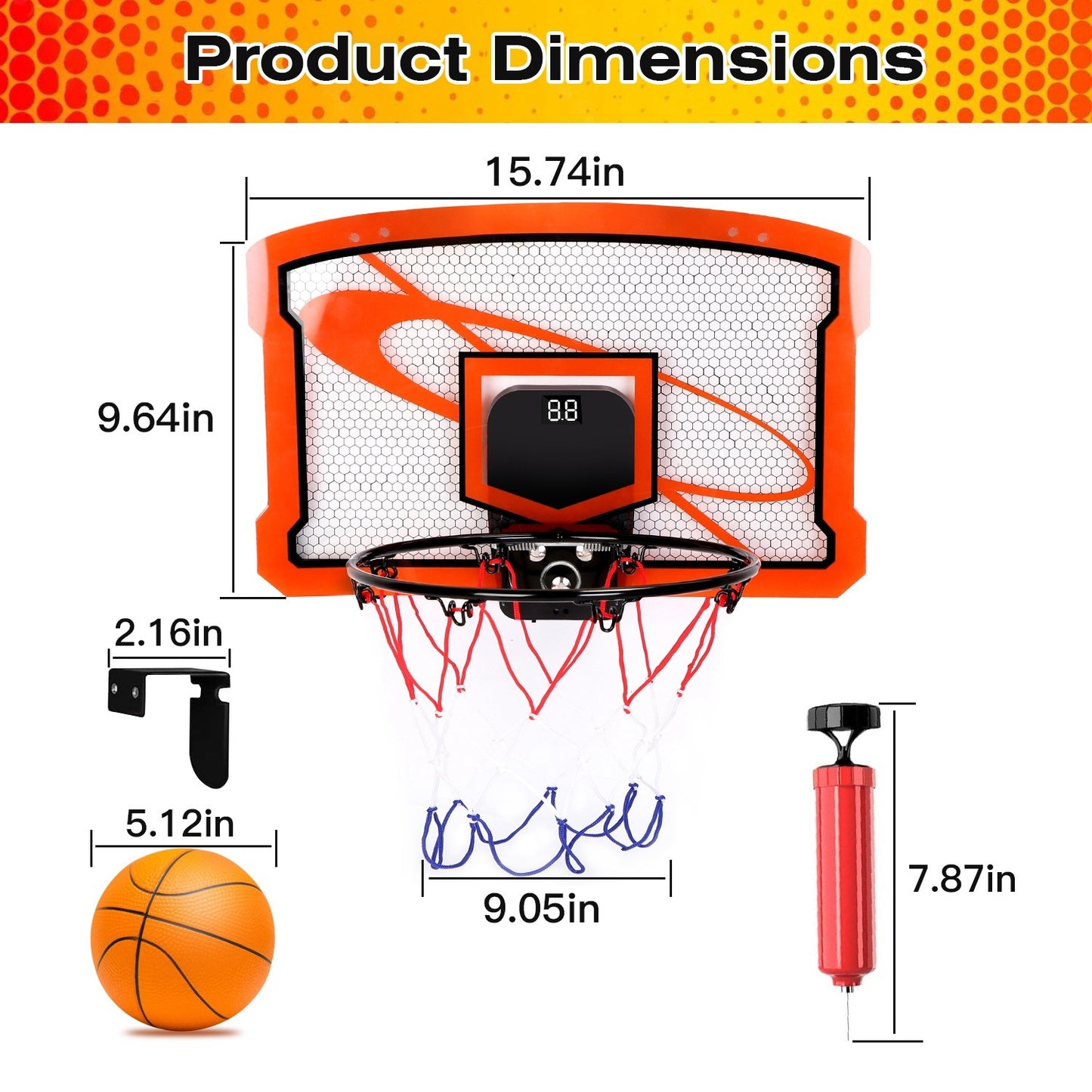 Indoor Mini Basketball Hoop Set