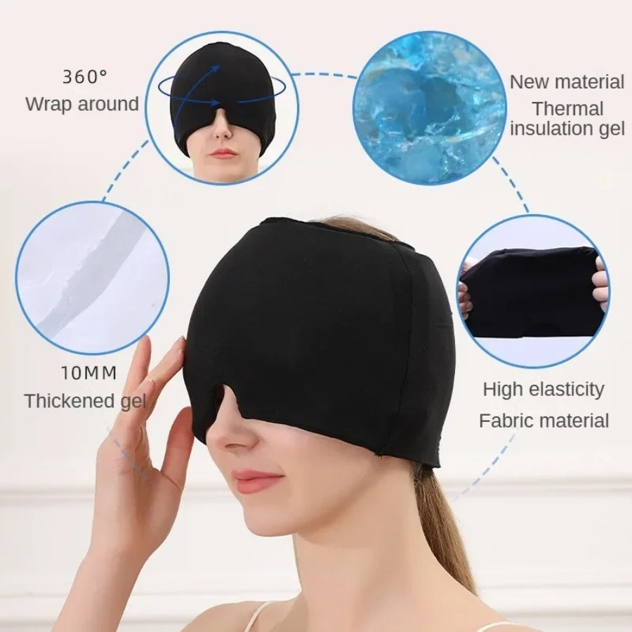 Migraine Relief Hat Gel Hot Cold Therapy Ice cap