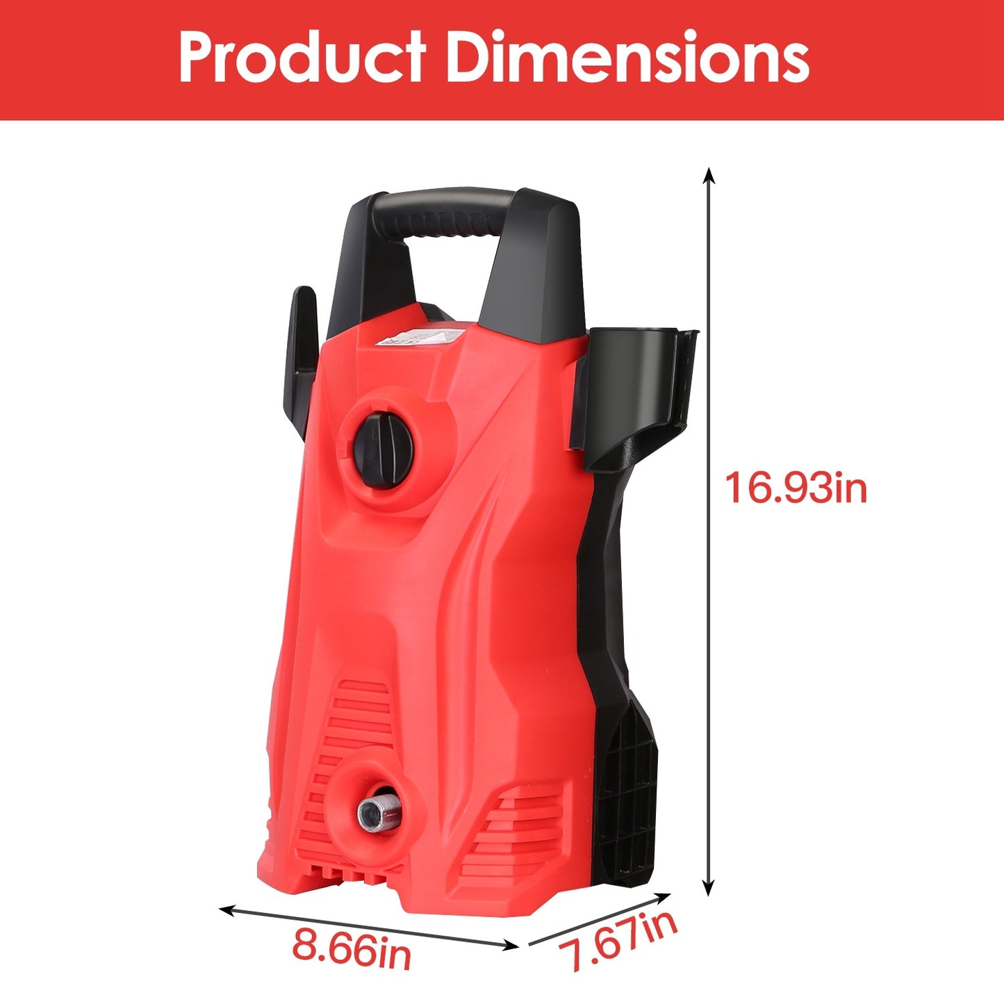 Electric High Pressure Washer 3000PSI Max 2.6GPM Powerful Car Washer