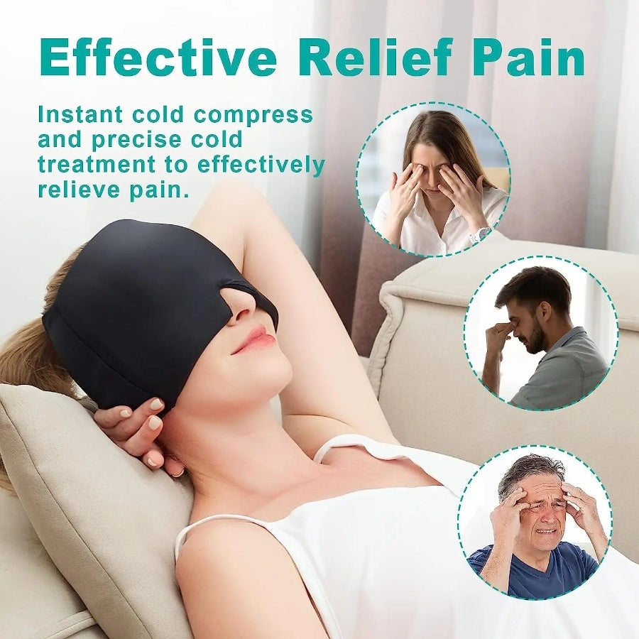 Migraine Relief Hat Gel Hot Cold Therapy Ice cap