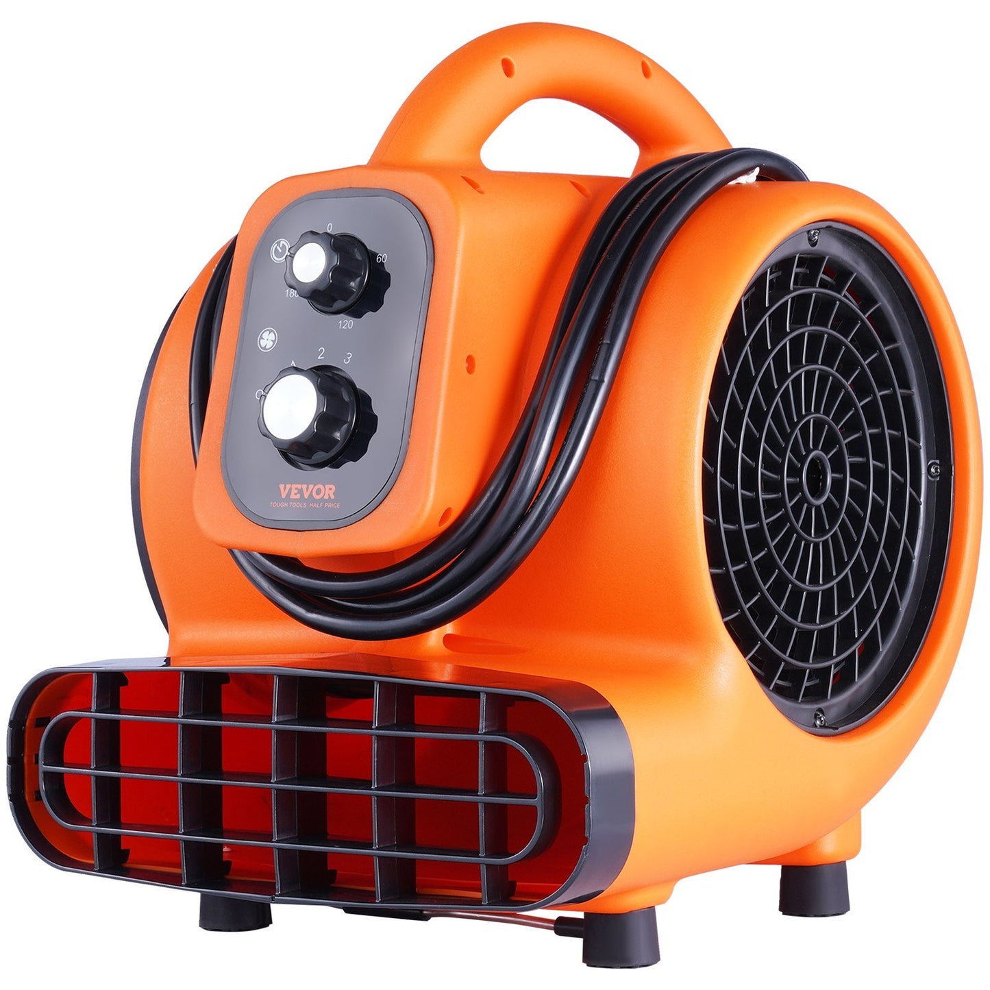 Floor Blower, 1/4 HP, 1000 CFM Air Mover for Drying and Cooling