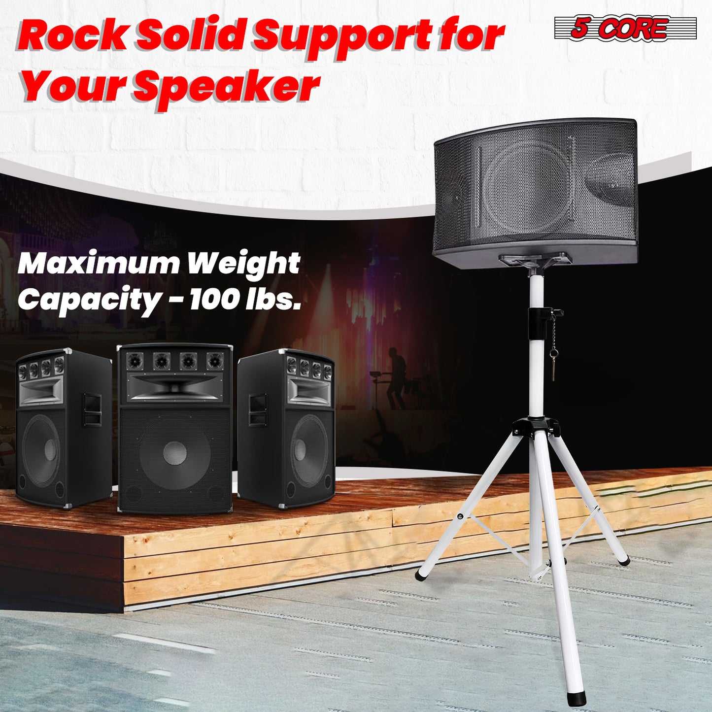 5 Core Speaker Stand Tripod Floor