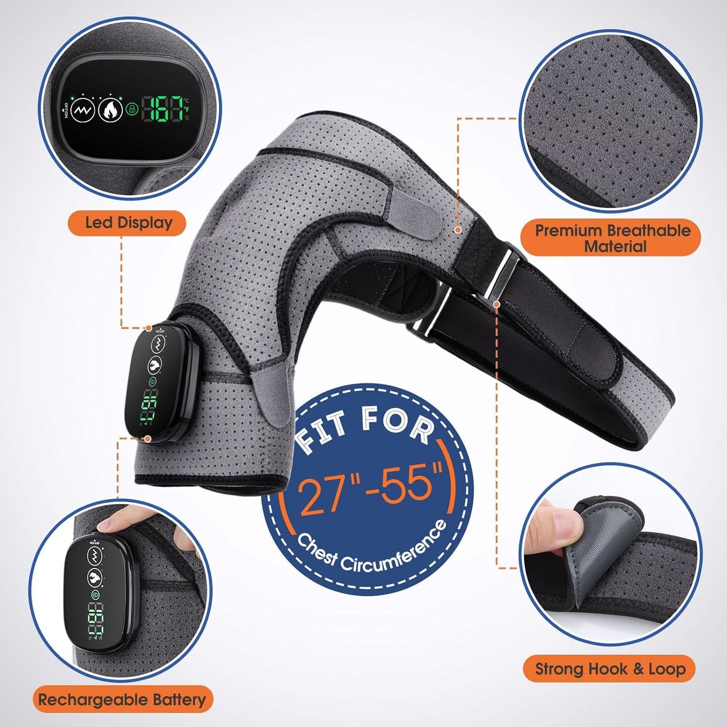 Heated Shoulder Wrap With Vibration