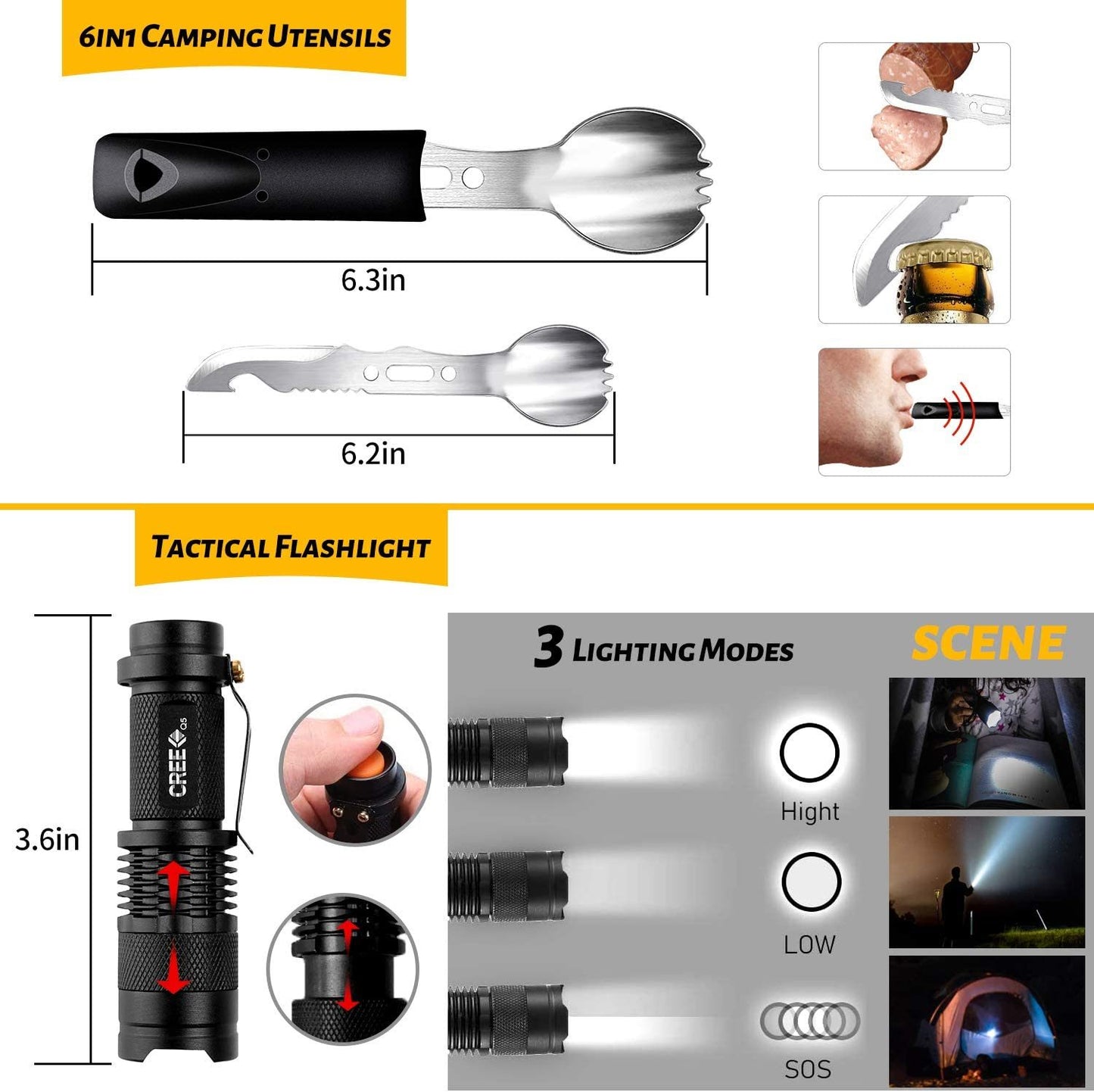 Emergency Survival Gear Kits 60 in 1