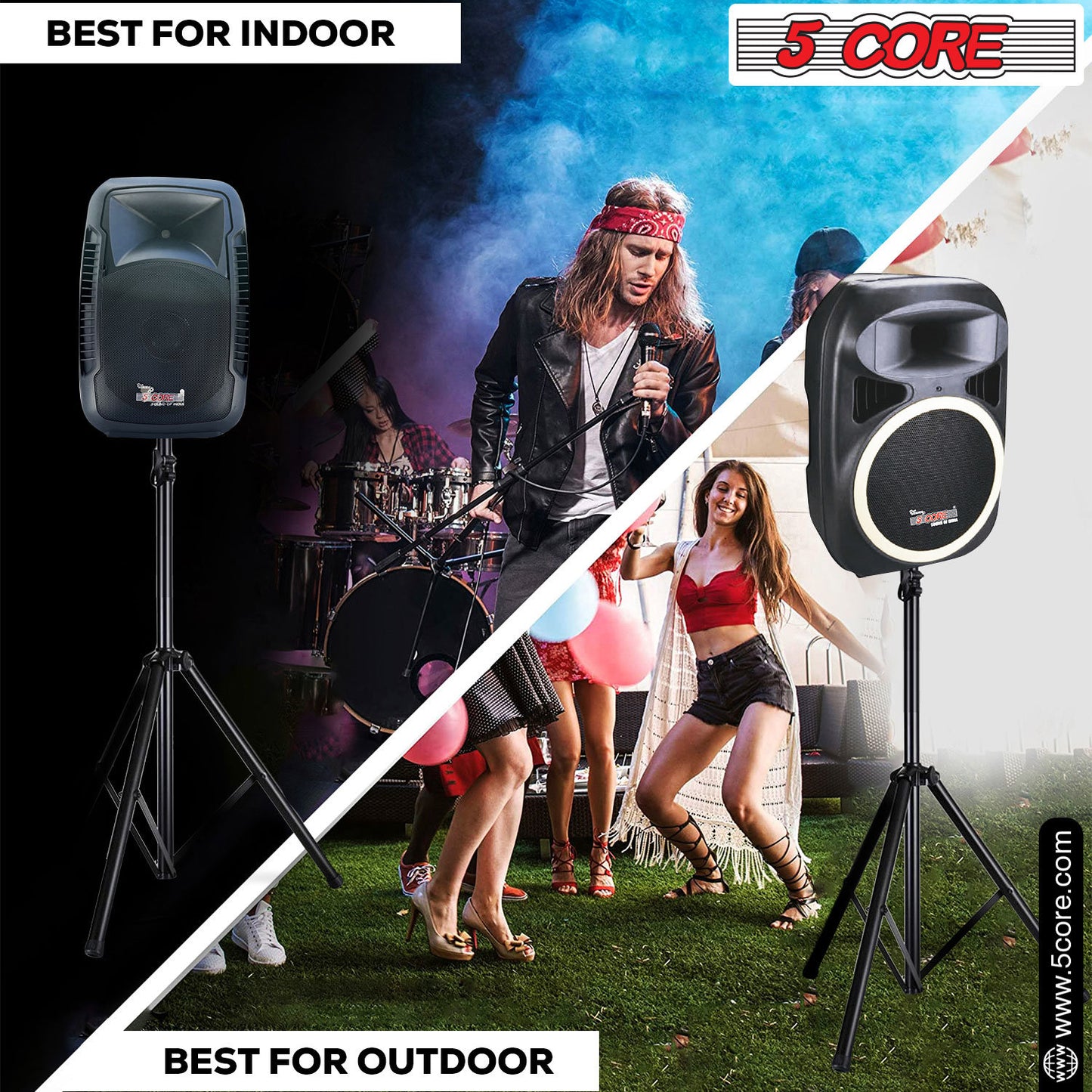 5 Core Speaker Stand Tripod Floor