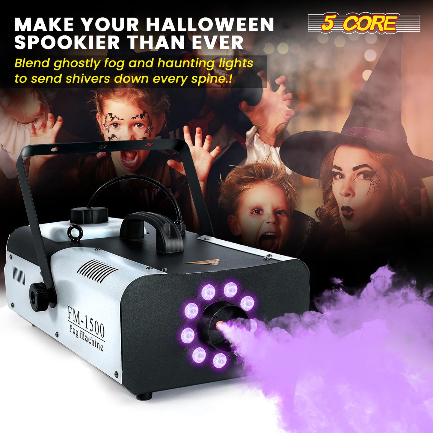 5 Core Fog Machine/ 1500W Smoke Machine