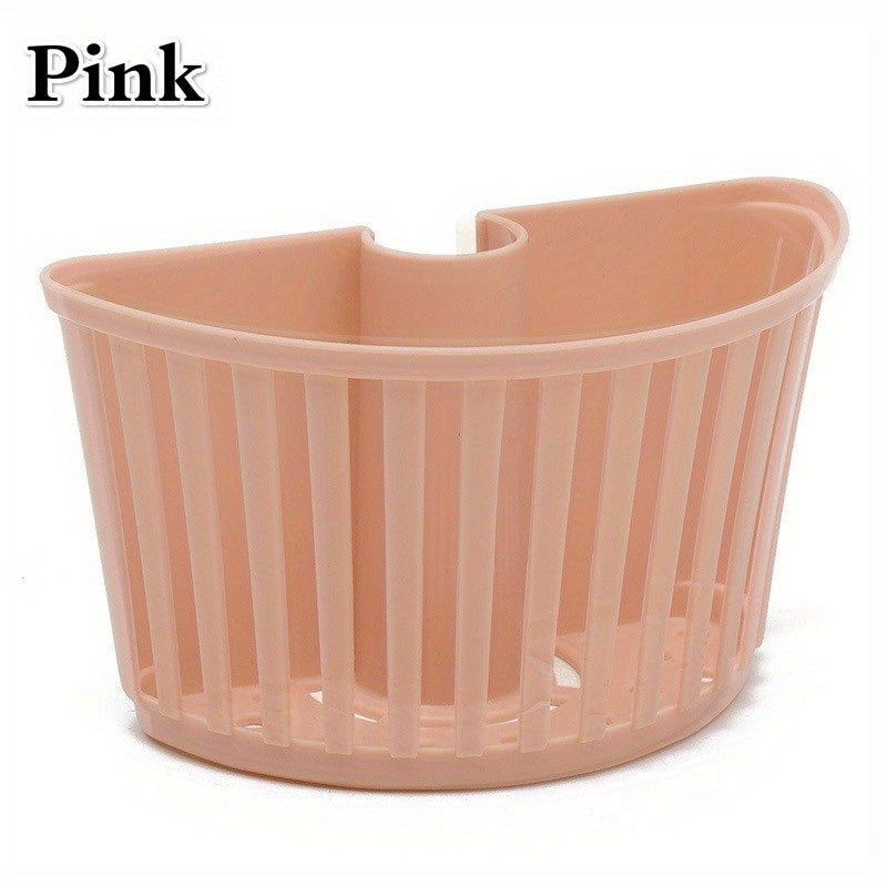 1PC Sink Plastic Hanging Basket; Faucet Rack Drainer Sponge Storage Rack Spout Holder Kitchen Bathroom Rack; 2.75*4.92in