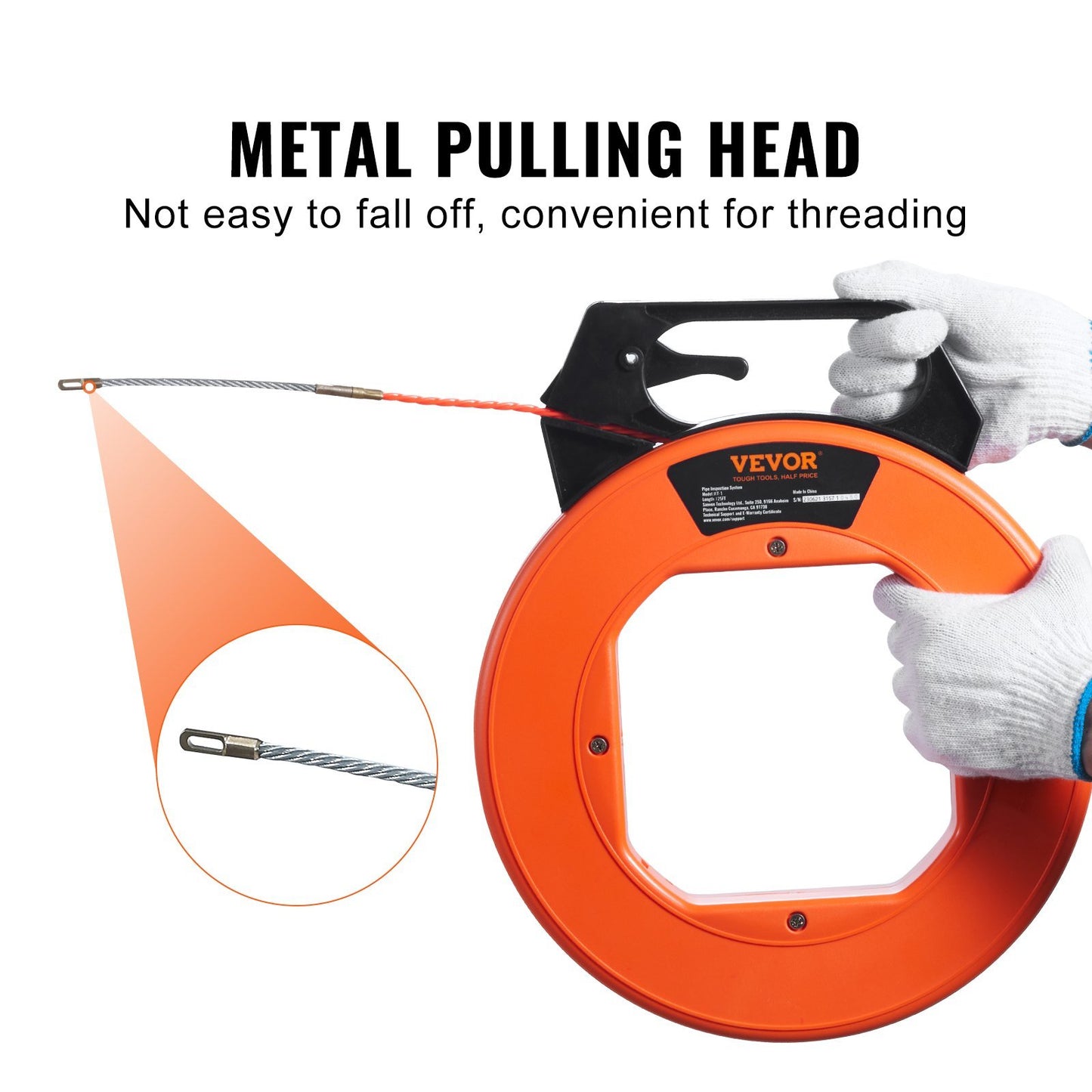 Fish Tape/ PET Wire Puller with Optimized Housing and Handle