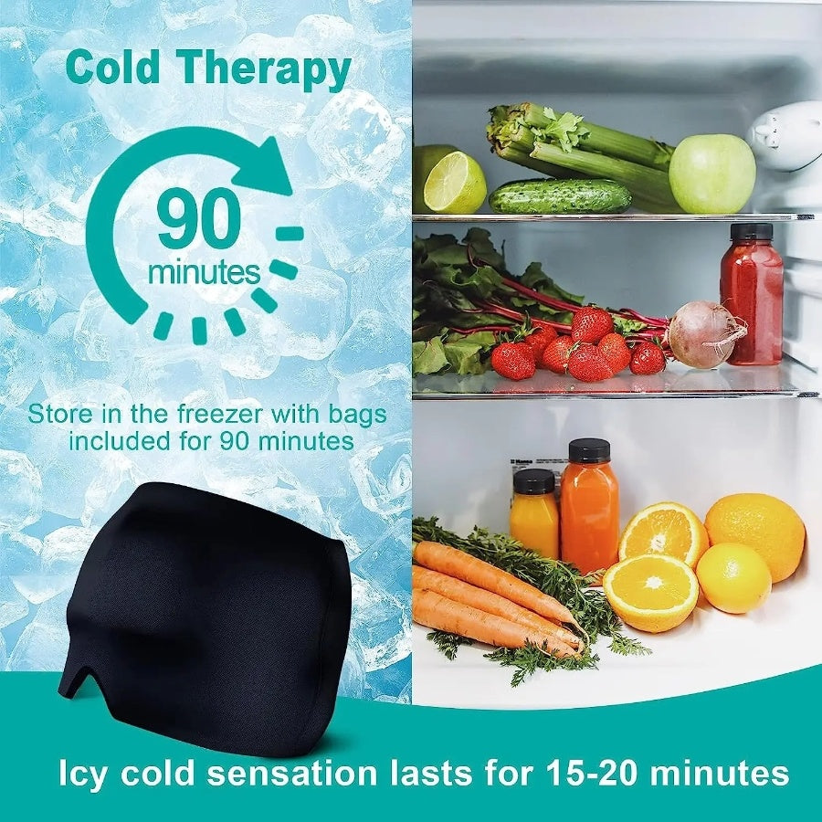 Gel Hot Cold Therapy Headache Pain Relief Cap 360° Massage