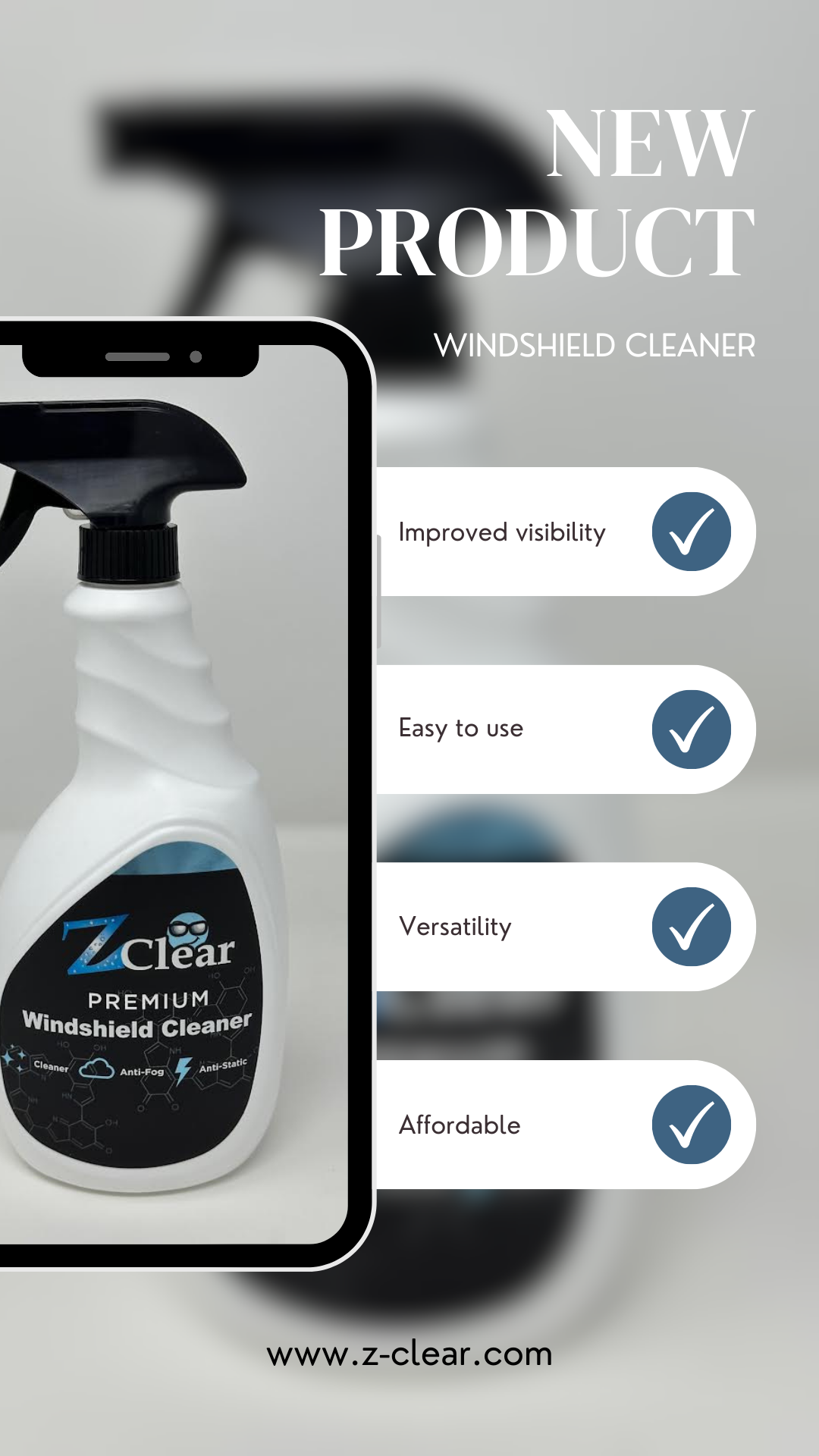 Z Clear Anti Fog Lens Cleaner Spray 2 oz