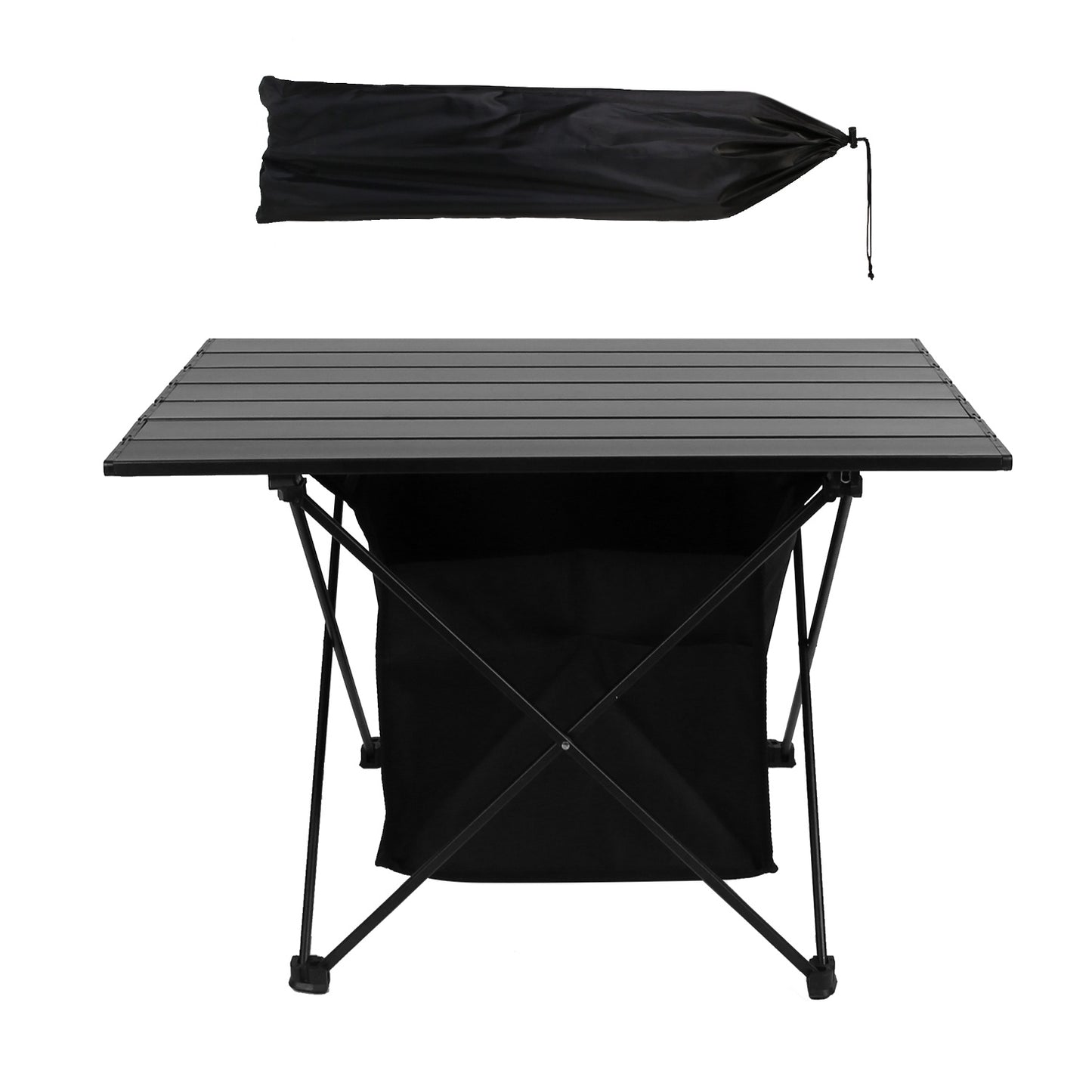 Rustproof Portable Aluminum Alloy Roll-Up Camping Table