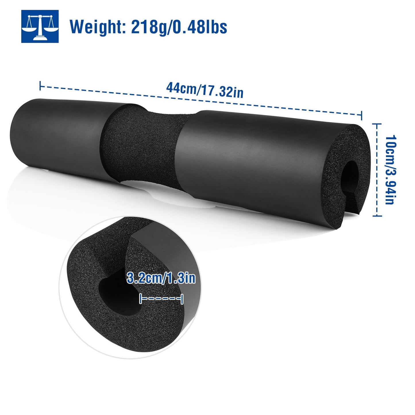 Barbell Pad Support Squat Bar Foam Cover Pad Weight Lifting Pull Up Neck Shoulder Protector