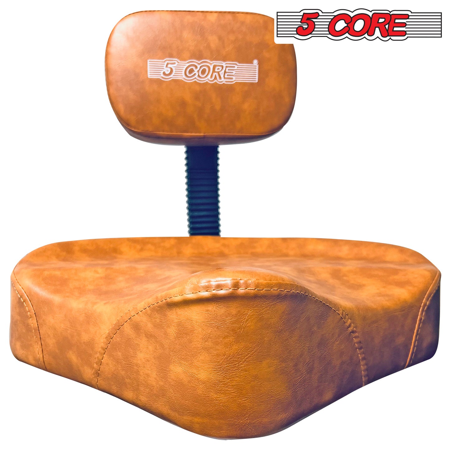 5 Core Drum Throne with Backrest Brown Thick Padded Saddle