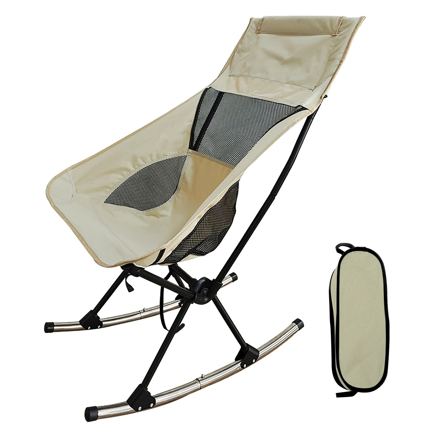 Portable Camping Rocking Chair 198LBS Weight Capacity