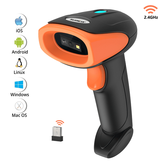 Wireless 2D barcode scanner Continuous recognition of barcode QR Data Matrix