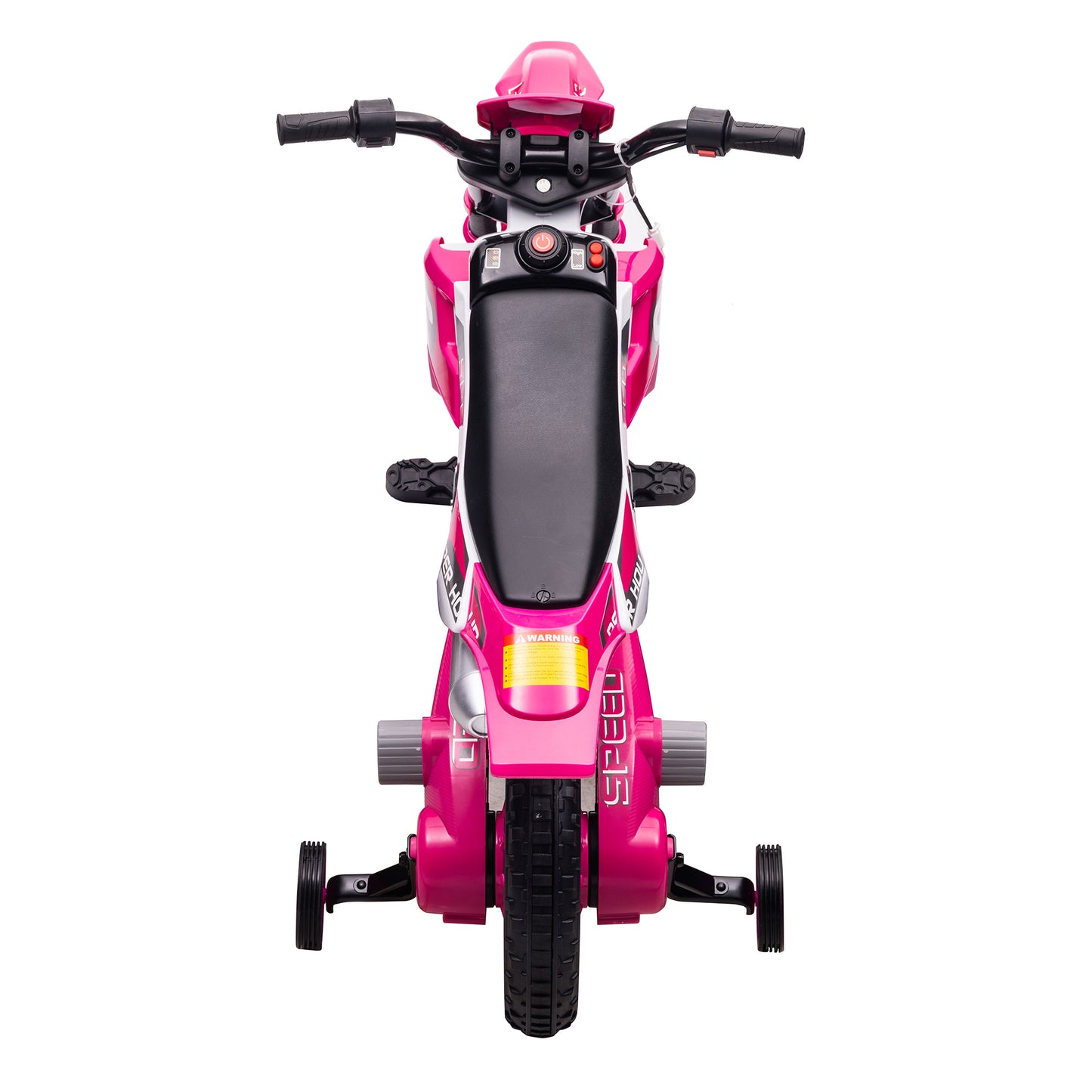 Motorcycle with Training Wheels - Magenta