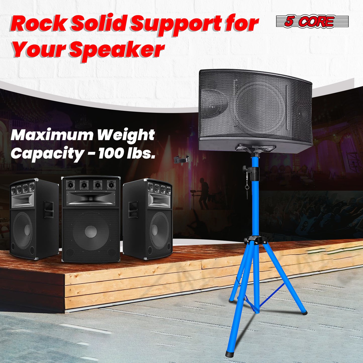 5 Core Speaker Stand Tripod Floor