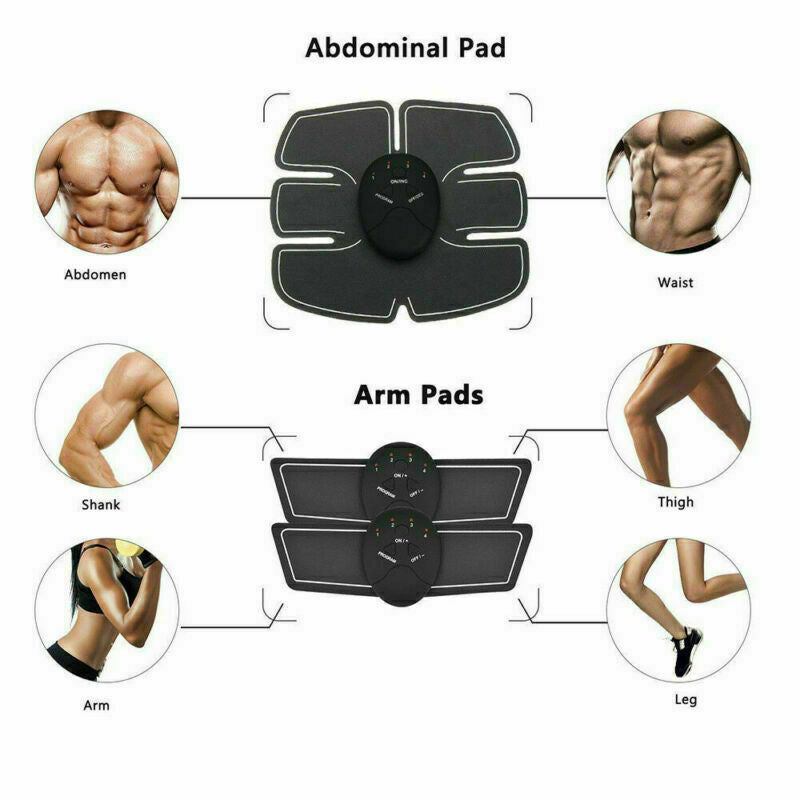 Electric Muscle Toner Machine ABS Toning Belt Simulation