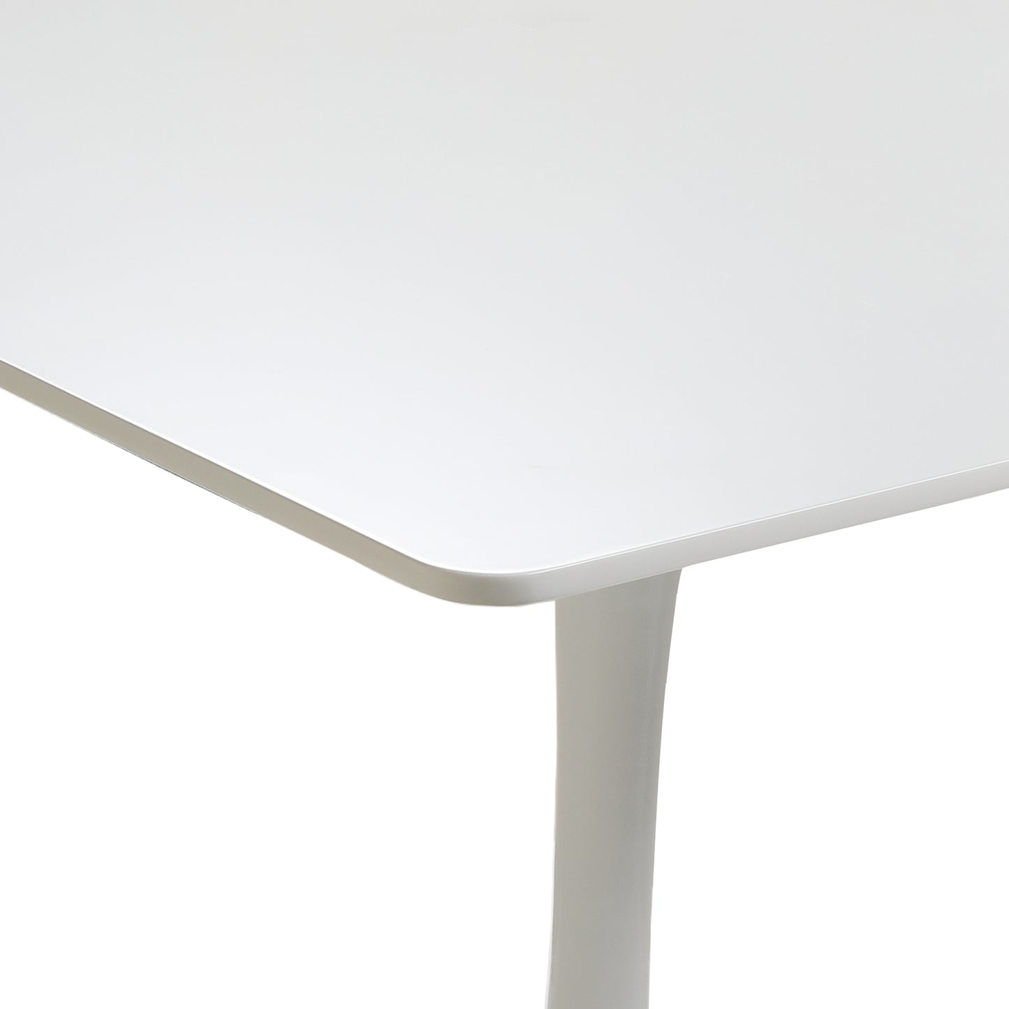 31.5\"H White Tulip Table Mid-Century Dining Table with Round MDF Table Top;  Pedestal Dining Table;  End Table Leisure Coffee Table XH