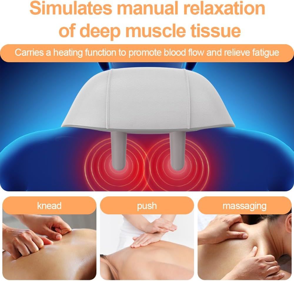 Neck Shoulder Back Massager With Heat