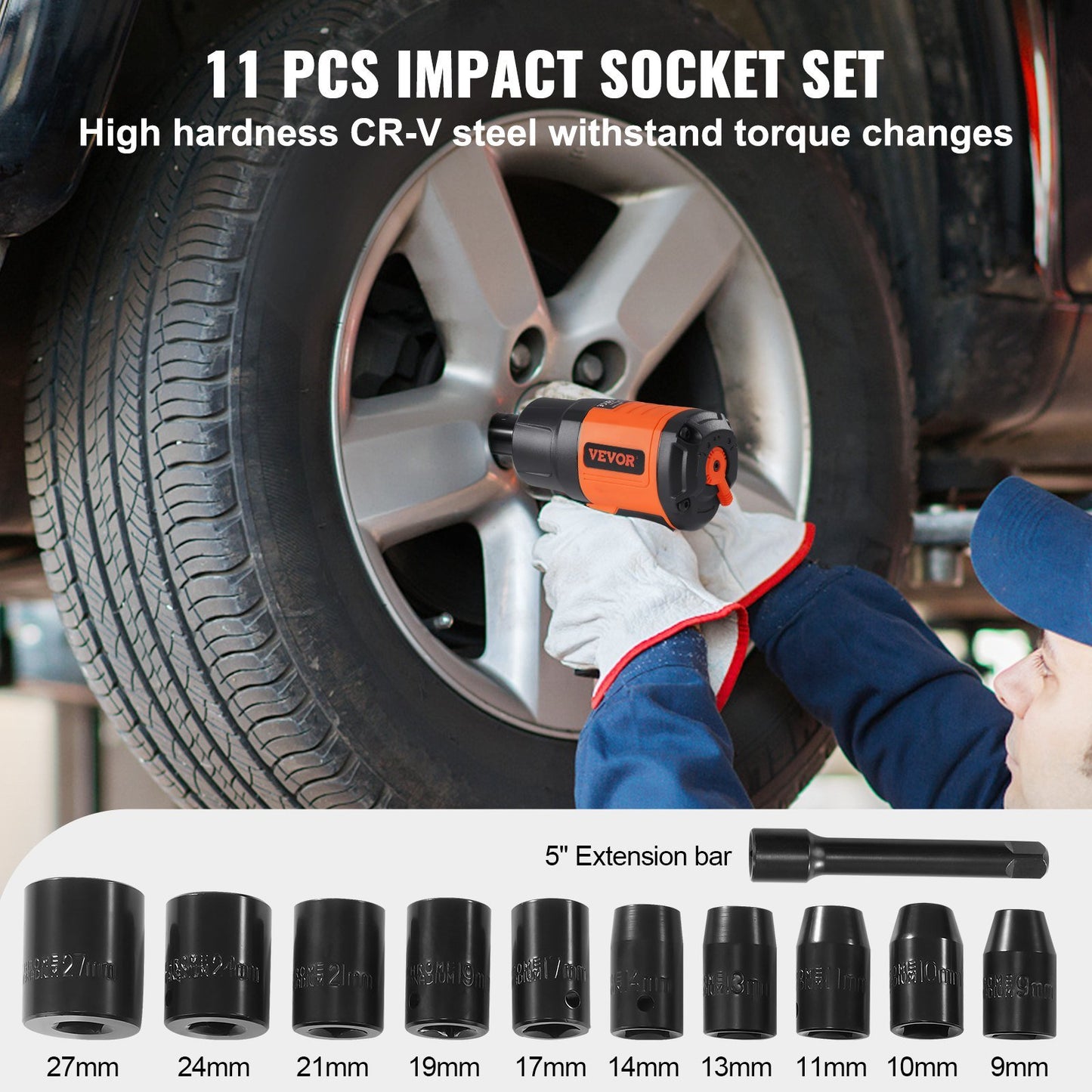 Air Impact Wrench 1/2" Square Drive