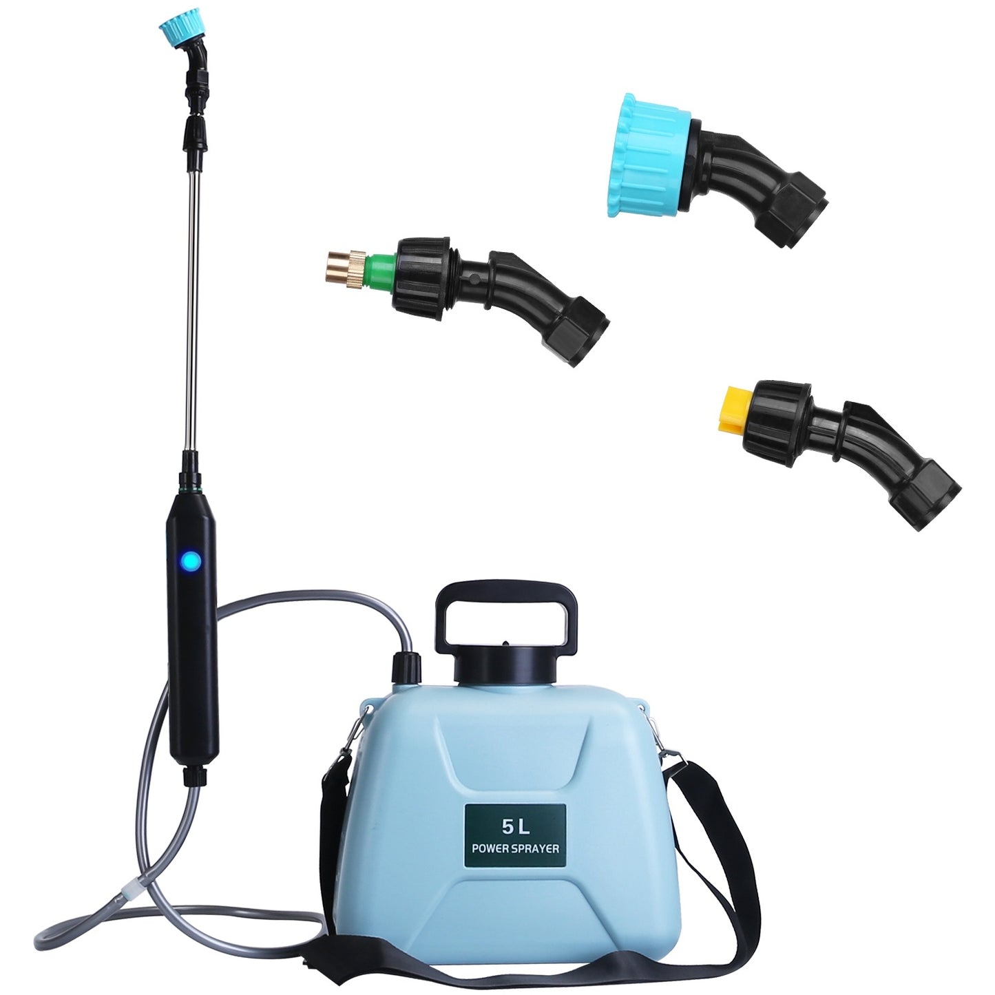 5L/1.3Gallon Electric Plant Sprayer Telescopic Rechargeable Garden Sprayer