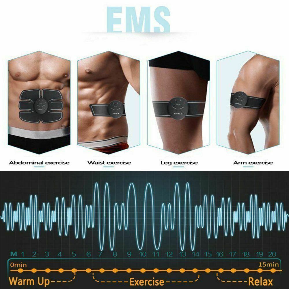 Electric Muscle Toner Machine ABS Toning Belt Simulation