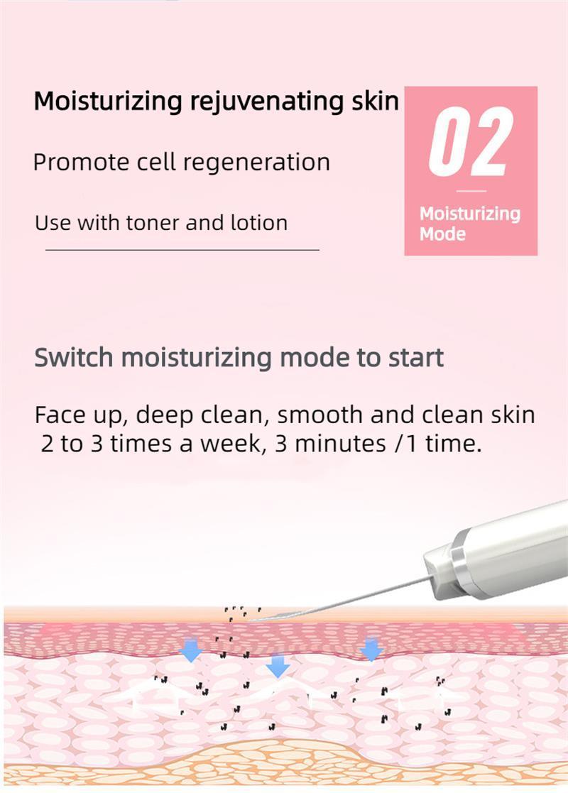 New ultrasonic peeling machine multifunctional facial blackhead peeling instrument