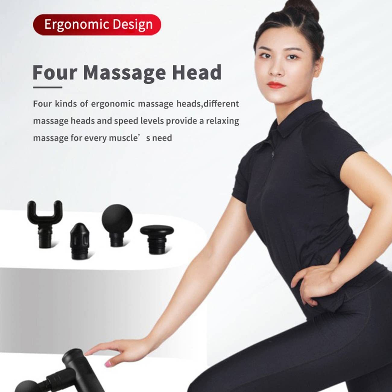 Workout Relaxation, Black Muscle Massage, Portable Body Pain Relief