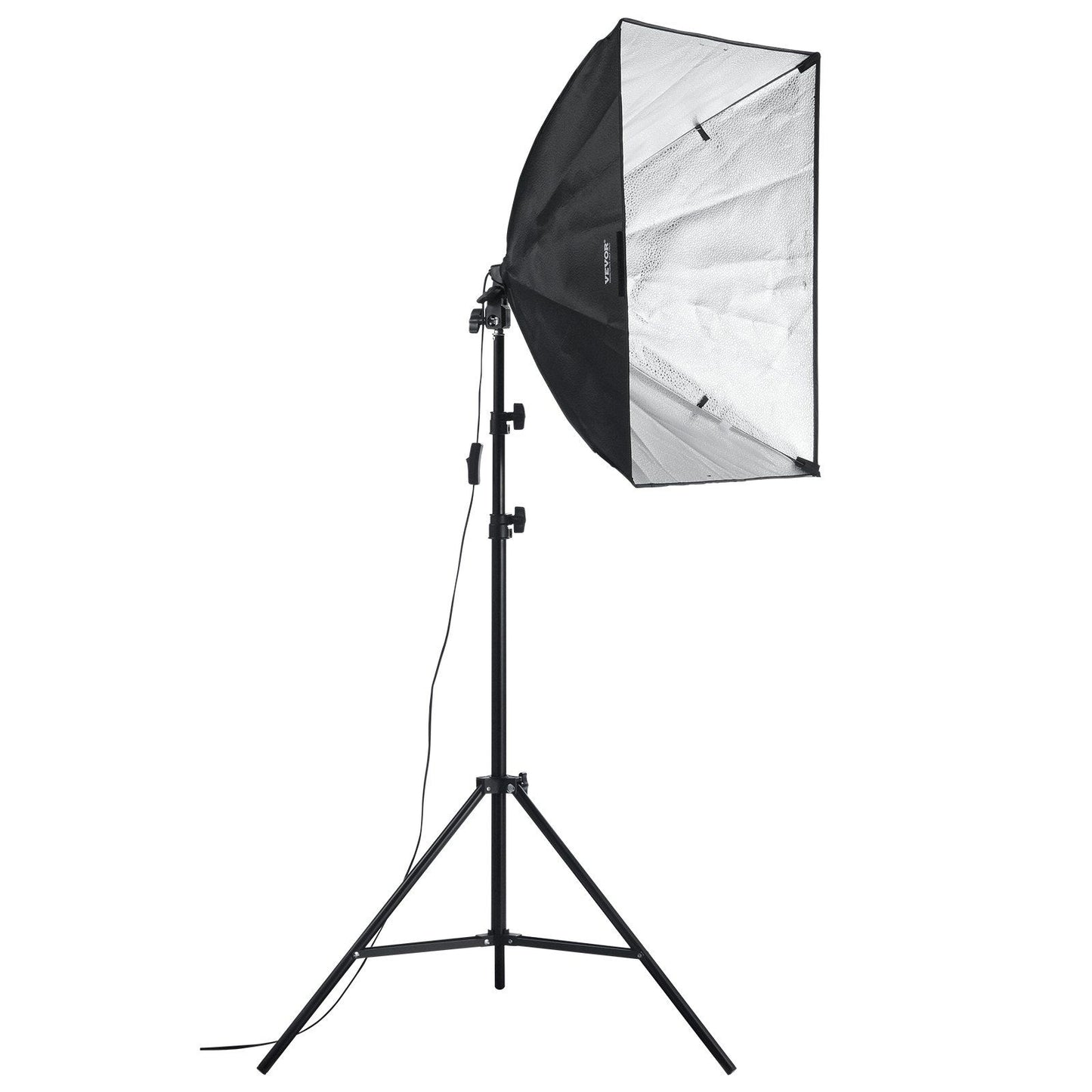 Softbox Lighting Kit 24 in x 24 in 30W 5500K LED Bulbs Adjustable Stand