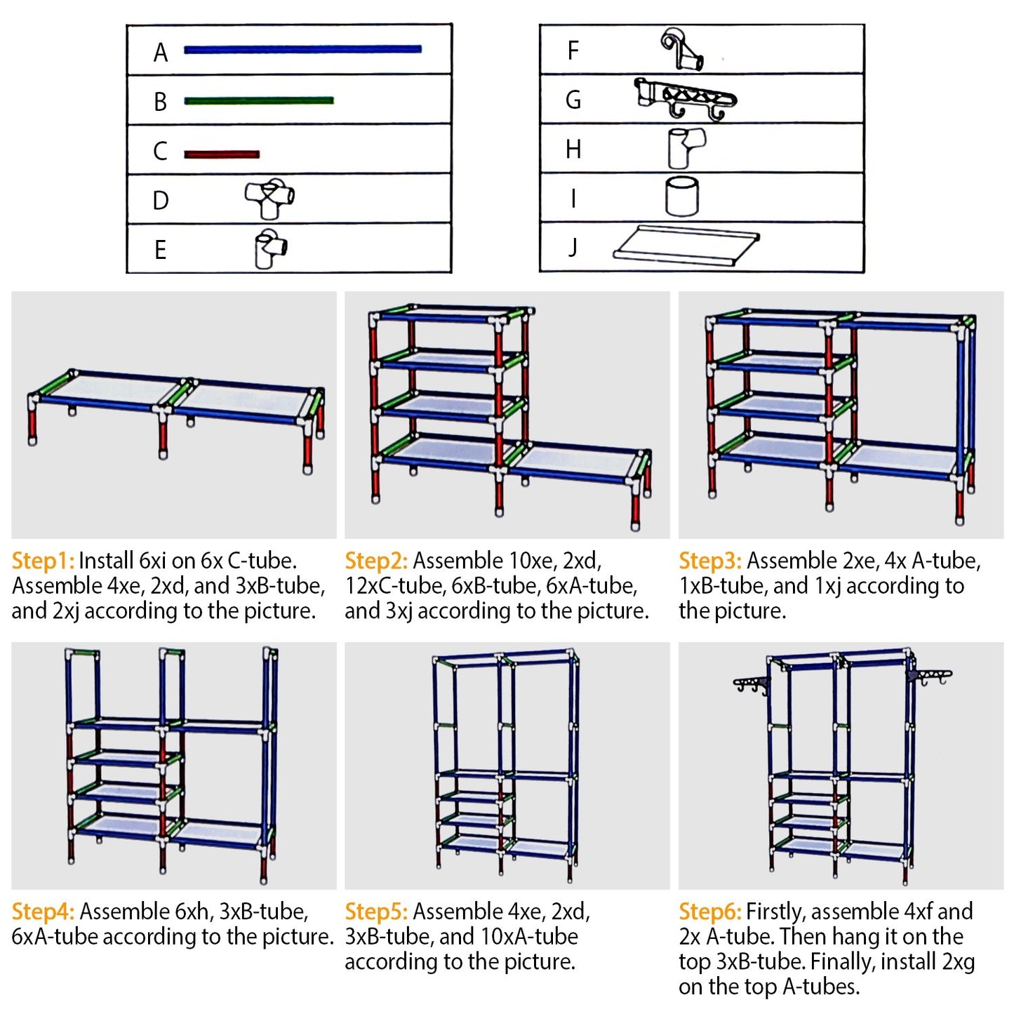 Metal Garment Rack Shoe Clothing Organizer