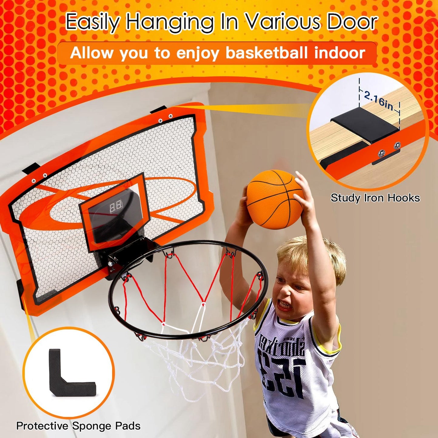 Indoor Mini Basketball Hoop Set