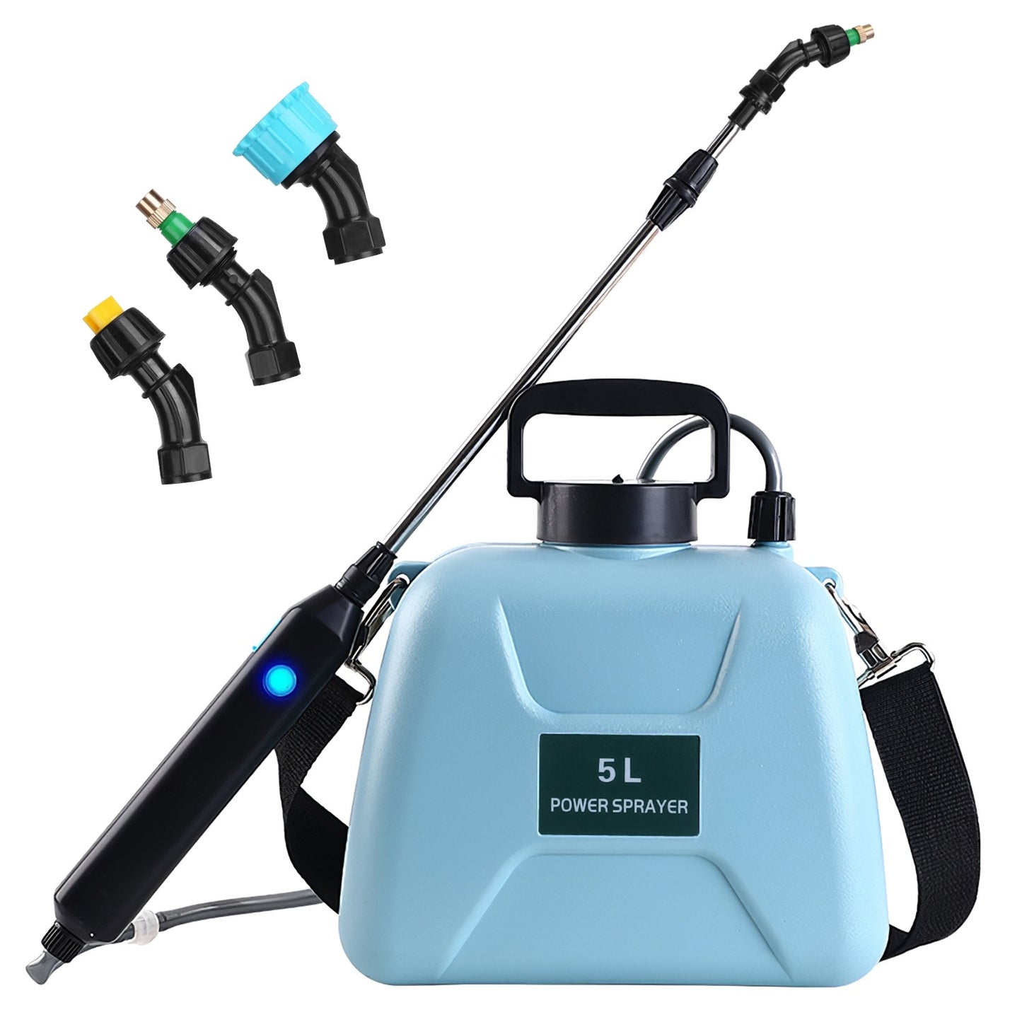 5L/1.3Gallon Electric Plant Sprayer Telescopic Rechargeable Garden Sprayer