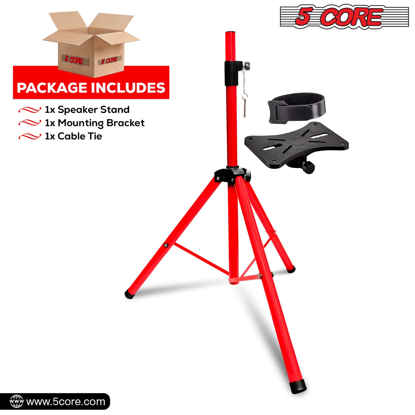 5 Core Speaker Stand Tripod Floor