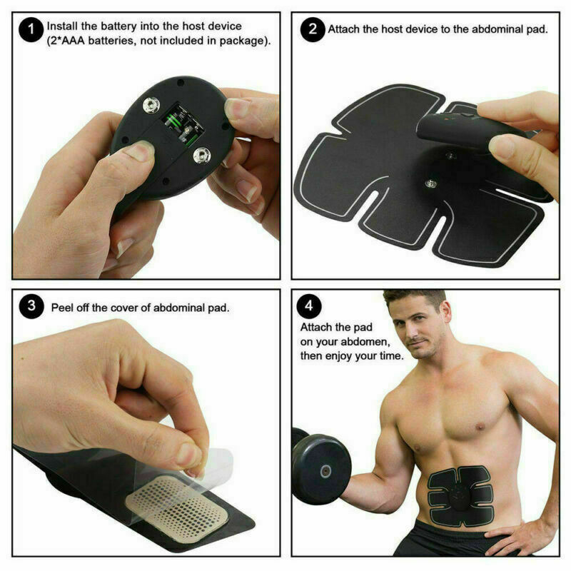 Electric Muscle Toner Machine ABS Toning Belt Simulation