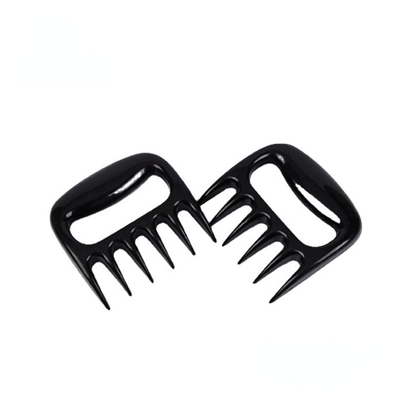 A pair of Multi-Functional Plastic Bear Claw Meat Shredder Barbecue Meat Shredder Paw BBQ Barbecue Tool Anti-scalding Meat Distributor