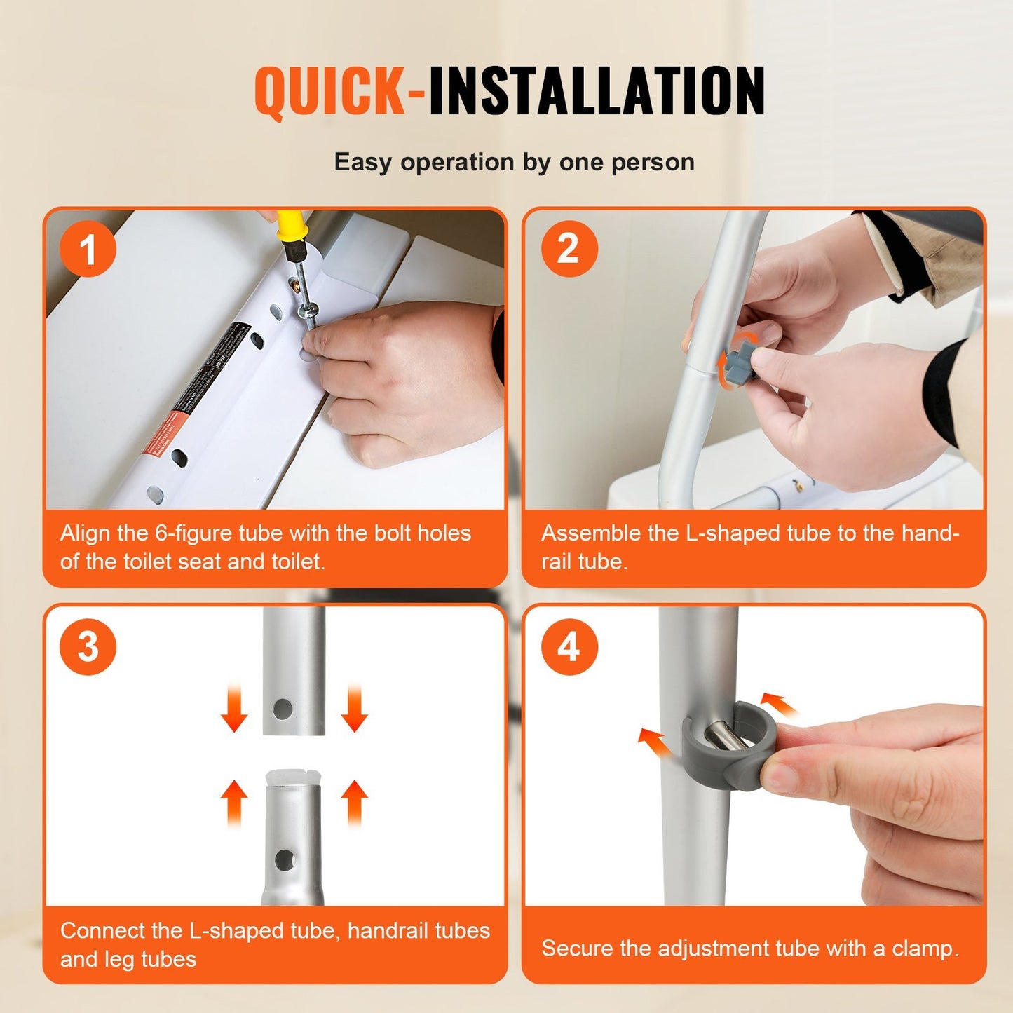 Toilet Safety Rail, Bathroom Toilet Seat Frame