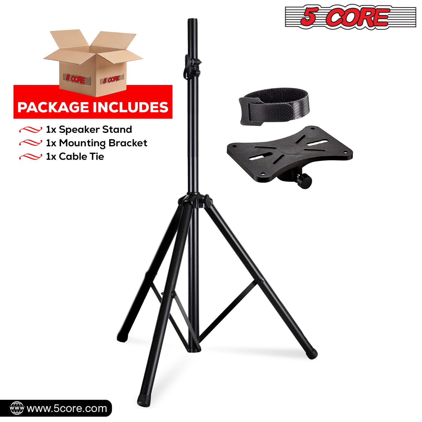 5 Core Speaker Stand Tripod Floor