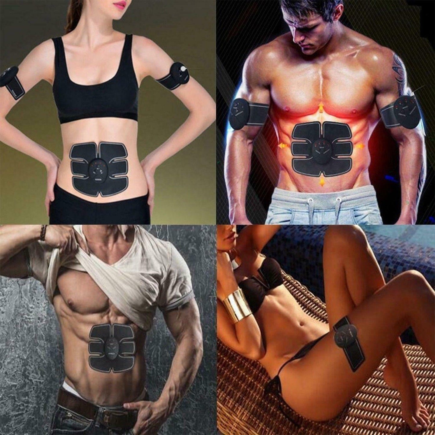 Electric Muscle Toner Machine ABS Toning Belt Simulation